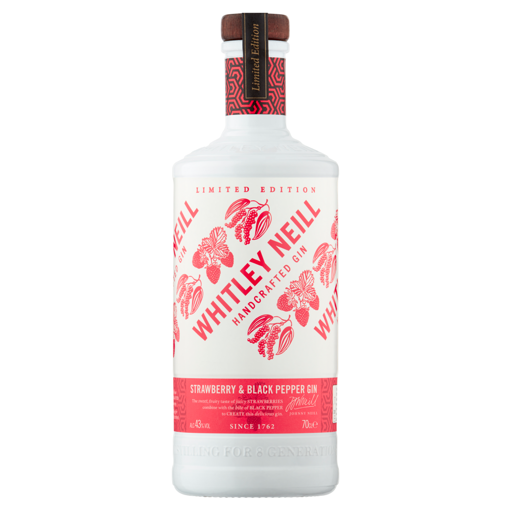 Whitley Neill Strawberry & Black Pepper Gin 70cl