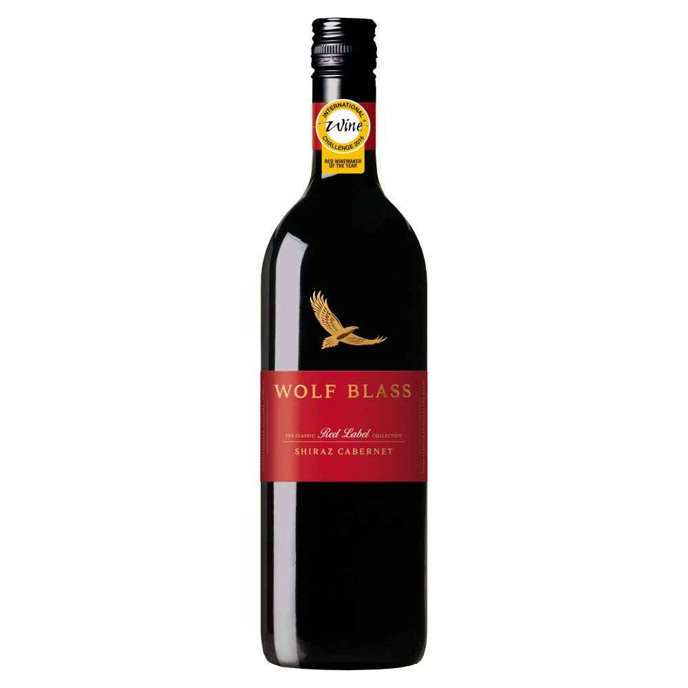 Wolf Blass Red Label Shiraz Cabernet Red Wine 75cl