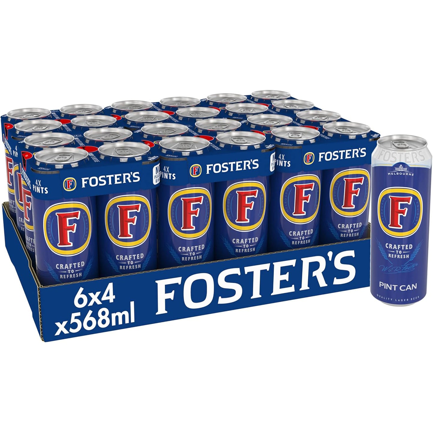 Fosters Pint Cans 24 x 568ml PMP 3.7%