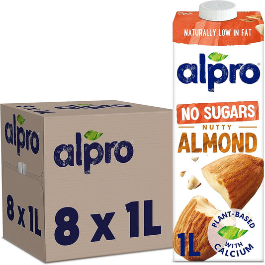 Alpro - Almond No Sugars 8 x 1lt