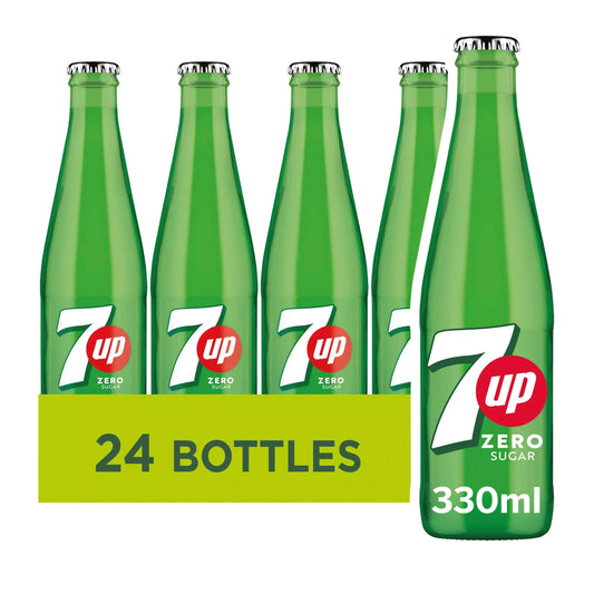 7up Free (Zero) Glass 24 x 330ml Nrb