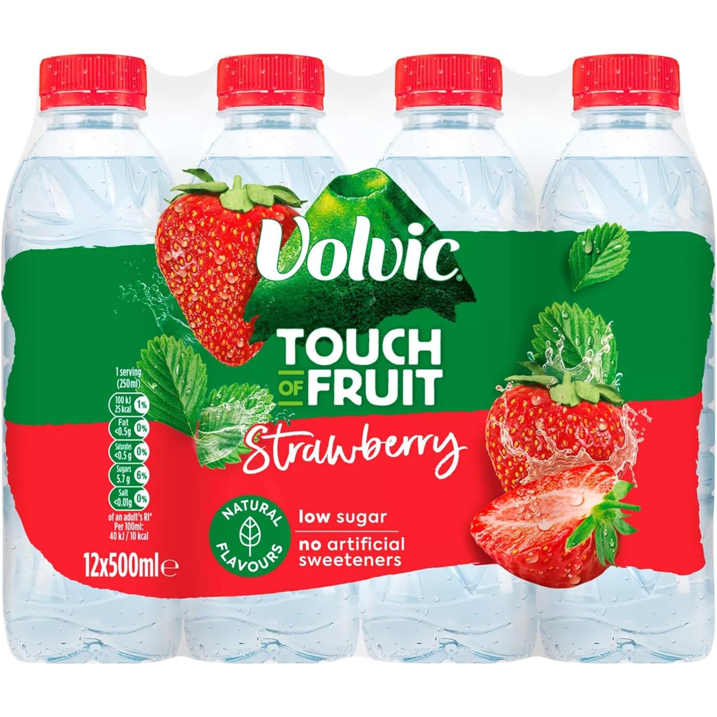 Volvic TOF Strawberry 12 x 500ml pet