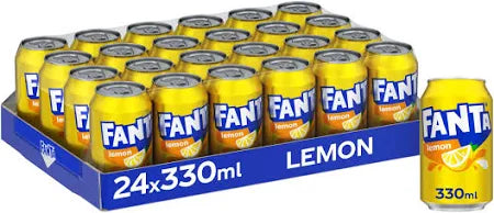 Fanta Lemon Cans 24 x 330ml
