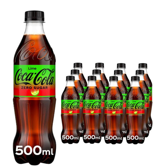 Coke Zero Lime pet GB 12 x 500ml