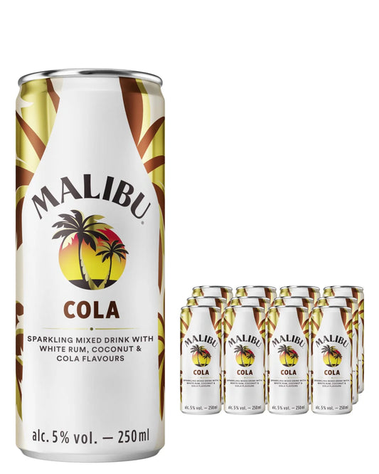 Malibu & Cola Cans 12 x 250ml