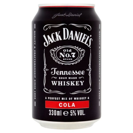 Jack Daniels & Cola Cans 12 x 330ml