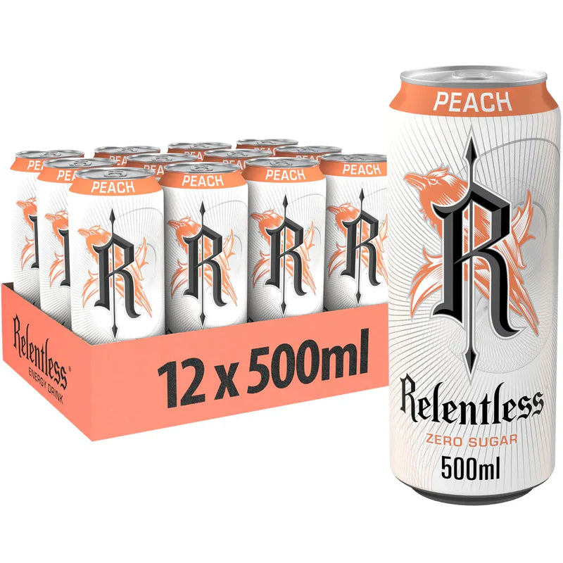 Relentless Peach Zero Sugar 12 x 500ml