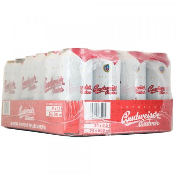 Budweiser Budvar Cans 24 x 500ml 5.0%