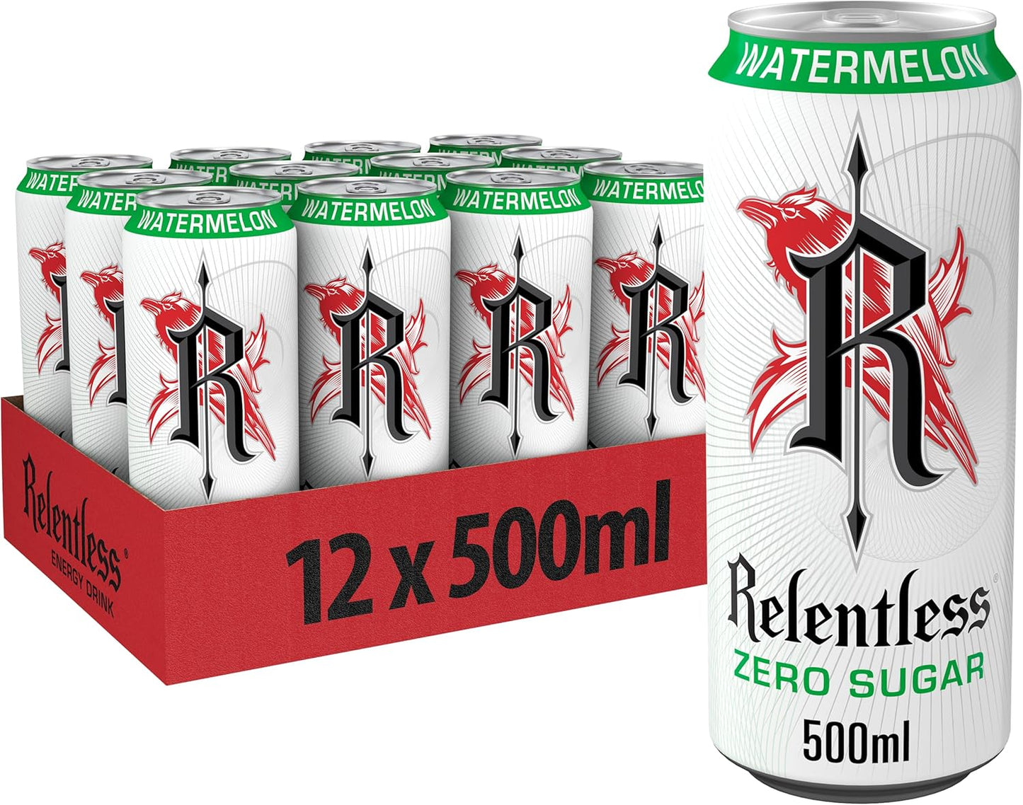 Relentless Watermelon Zero Sugar 12 x 500ml