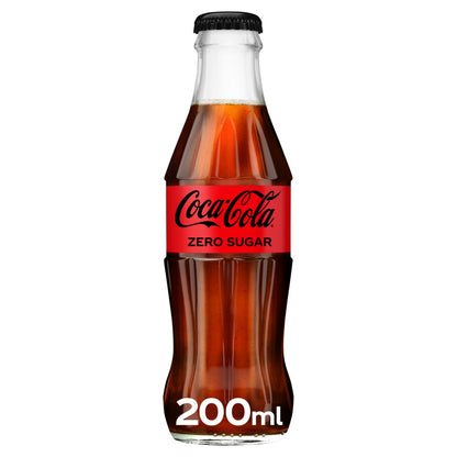 Coke Zero Glass Bottles 24 x 200ml NRB