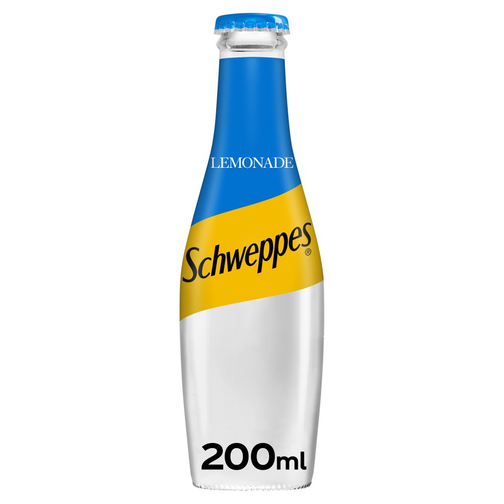 Schweppes Lemonade Glass Bottles 24 x 200ml NRB