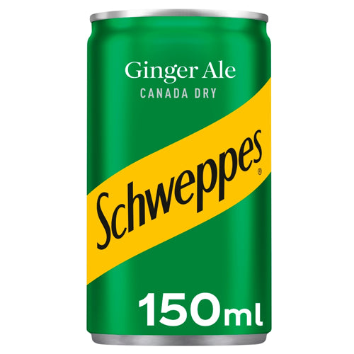 Schweppes Canada Dry Ginger Ale Cans 24 x 150ml
