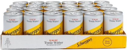 Schweppes Slimline Indian Tonic Water 24x 150ml Cans