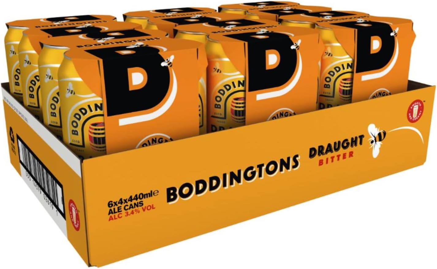 Boddingtons Draught Bitter 24x 440ml Cans