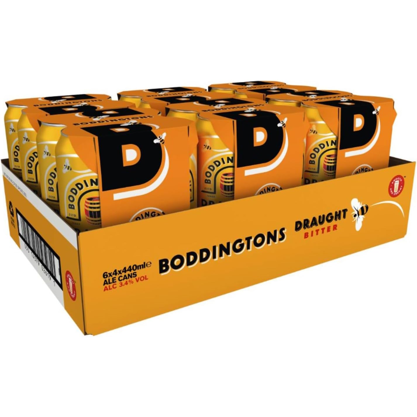 Boddingtons Draught Bitter 24x 440ml Cans