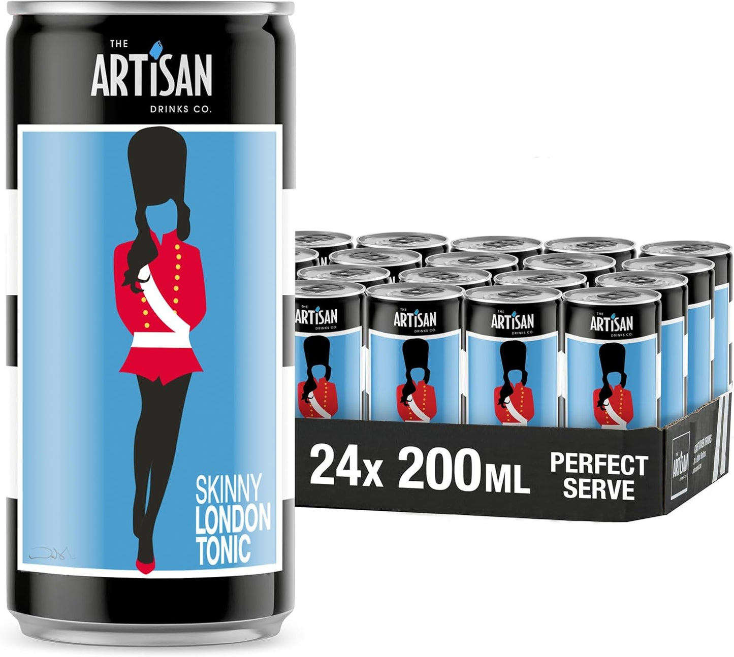 The Artisan Skinny London Tonic Water 24x 200ml Cans
