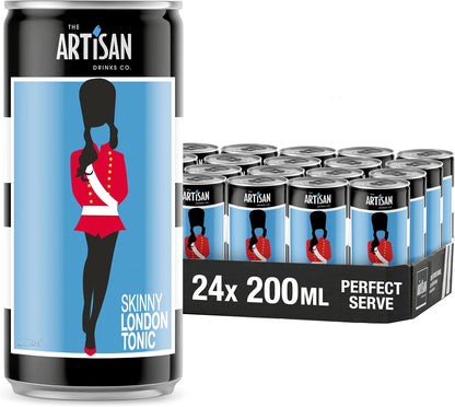 The Artisan Skinny London Tonic Water 24x 200ml Cans