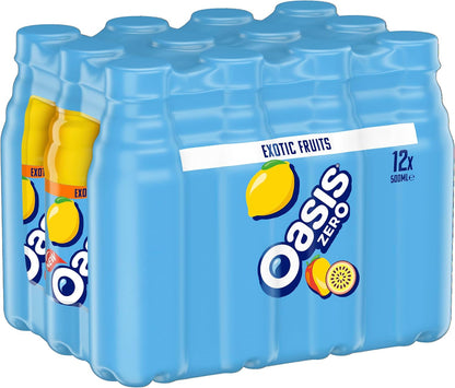 Oasis Zero Exotic Fruits 12x 500ml