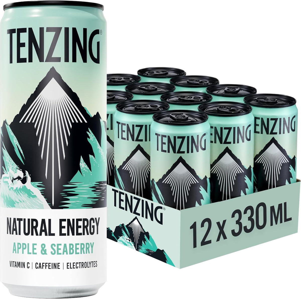Tenzing Apple & Seaberry Energy Drink 12x 330ml