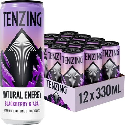 Tenzing Blackberry & Acai Energy Drink 12x 330ml