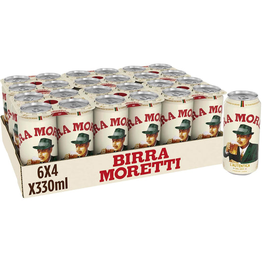 Birra Moretti Premium Lager 24x 330ml Cans