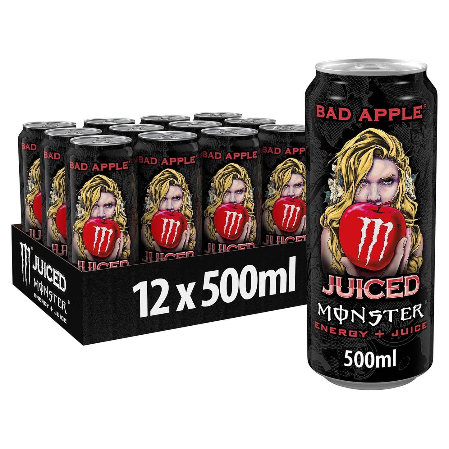 Monster Bad Apple Energy Drink 12x 500ml