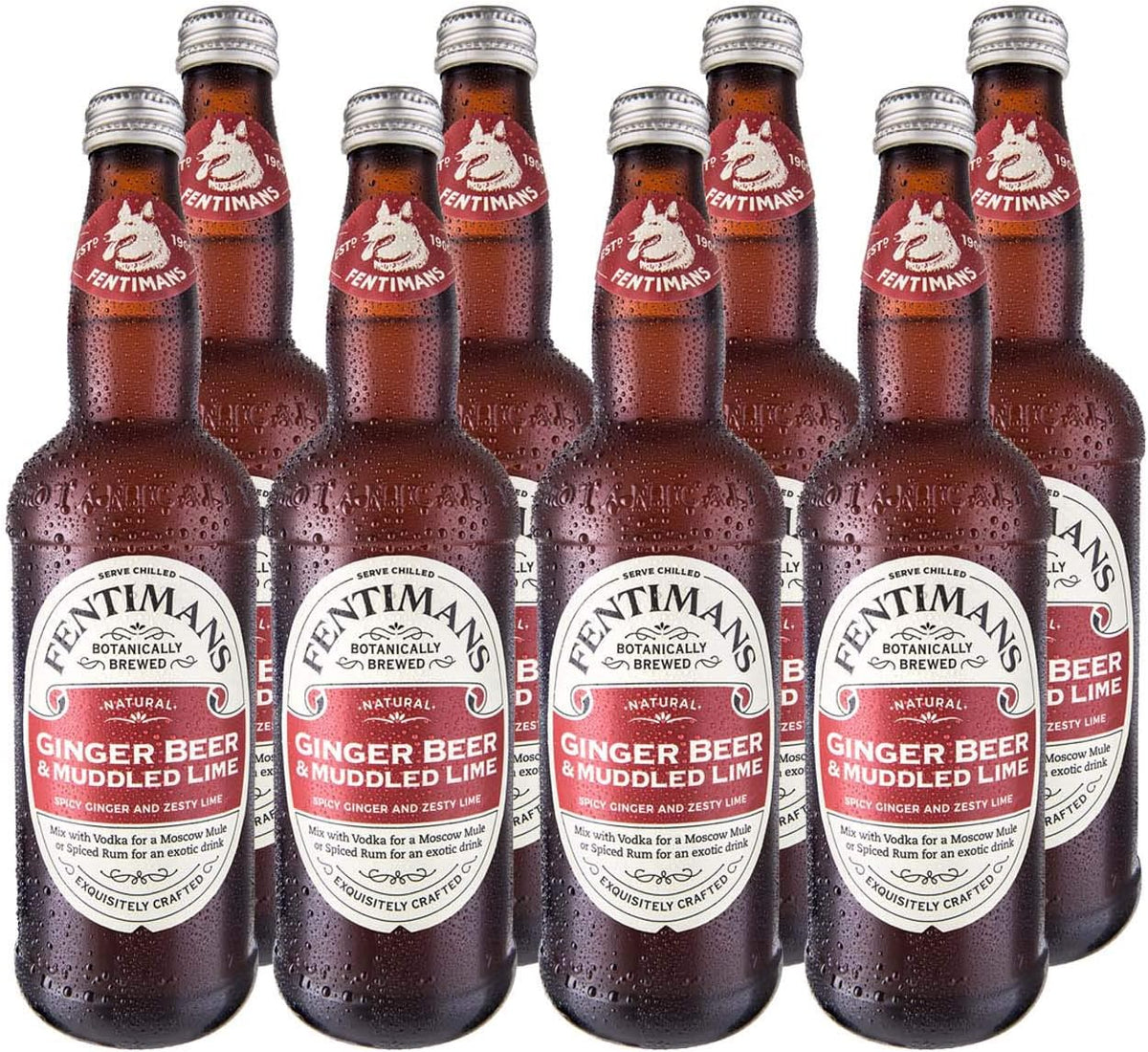 Fentimans Ginger Beer & Muddled Lime 8x 500ml