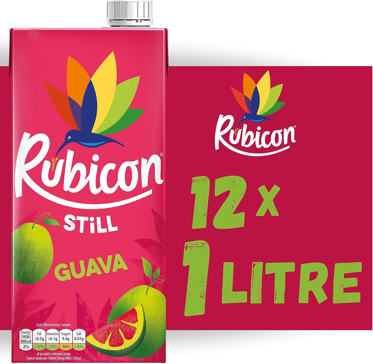 Rubicon Guava Juice Drink 12x 1Ltr