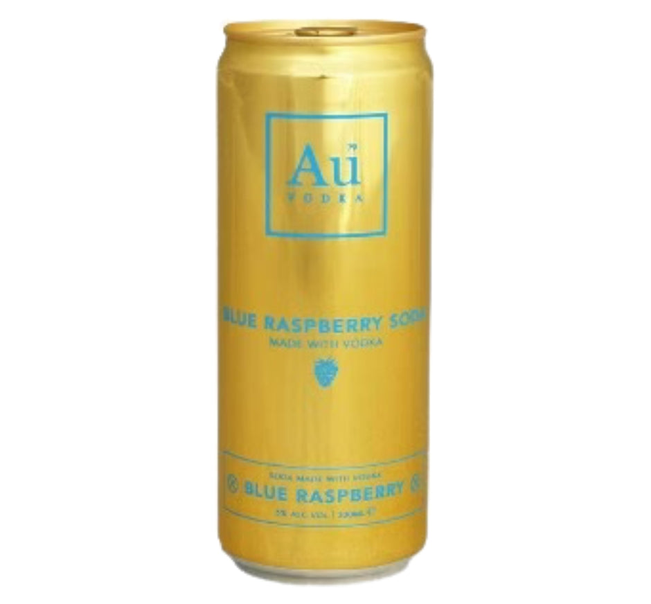 Au Vodka Blue Raspeberry RTD Cans 12 x 330ml