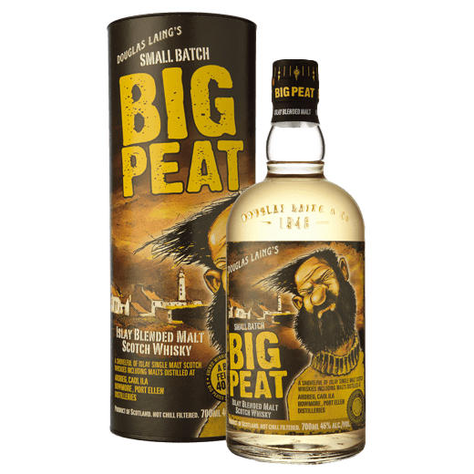 Big Peat Blended Malt Whisky 70cl Gift Tube