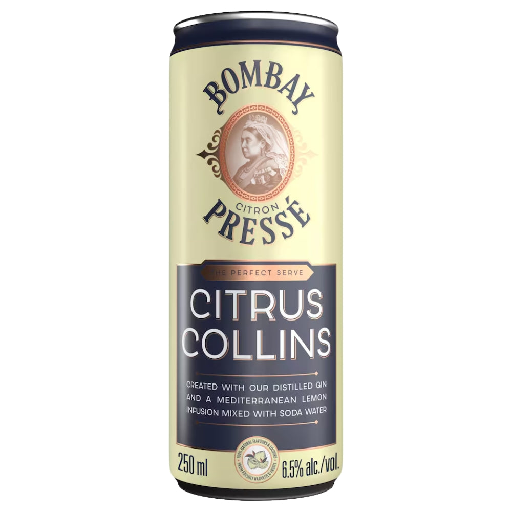Bombay Citrus Collins Cans 12 x 250ml