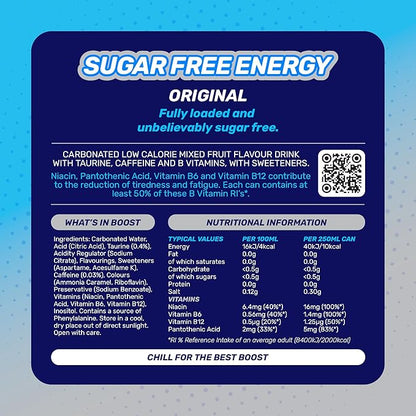 Boost Energy  Sugar Free 75p