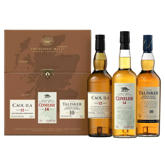 Classic Malts Coastal Collection of Whiskies 3x 20cl Gift Tasting Pack