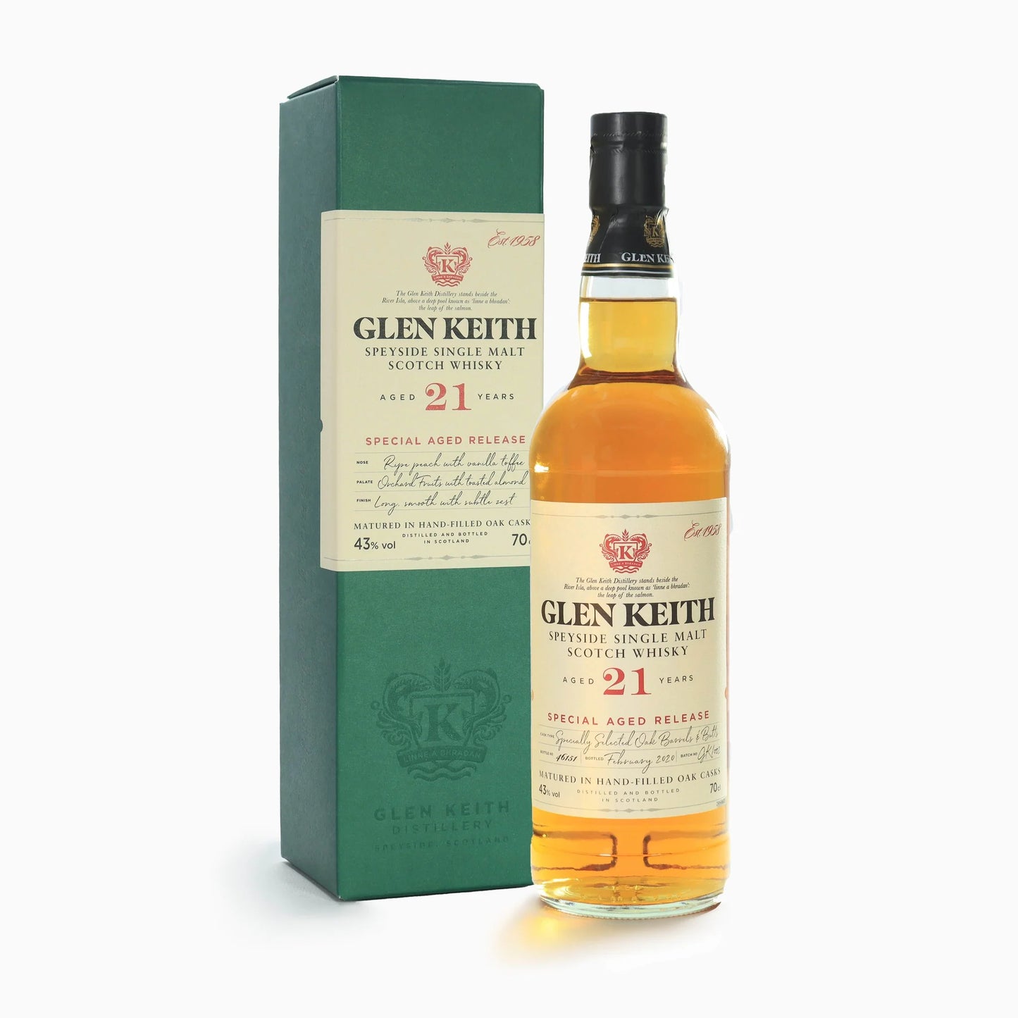 Glen Keith 21 Year Whisky 70cl