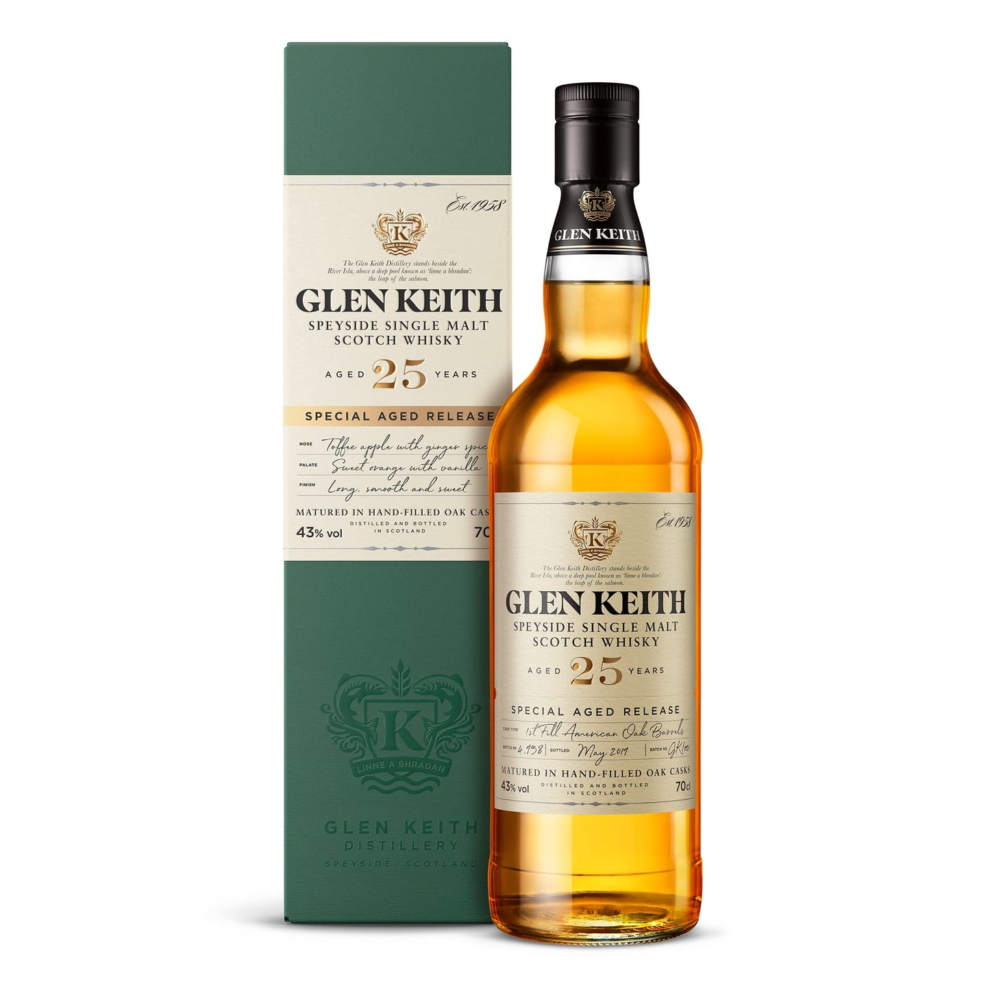 Glen Keith 25 Year Whisky 70cl