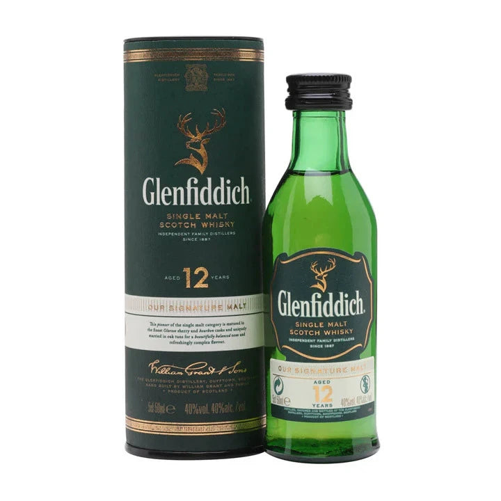 Glenfiddich 12 Year Whisky 5cl Miniature