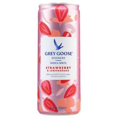 Grey Goose Essences Strawberry & Lemongrass Cans 12 x 250ml