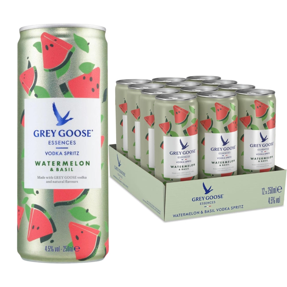 Grey Goose Watermelon and Basil Vodka Spritz 12 x 250ml