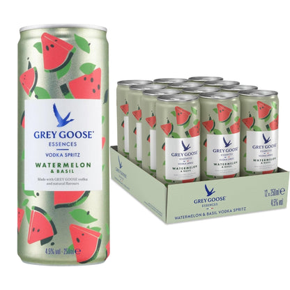 Grey Goose Watermelon and Basil Vodka Spritz 12 x 250ml