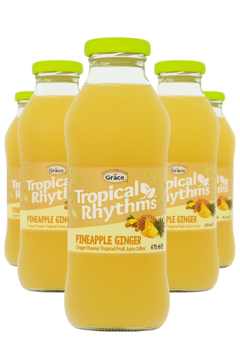 Tropical Rhythms Pineapple & Ginger 12x 475ml