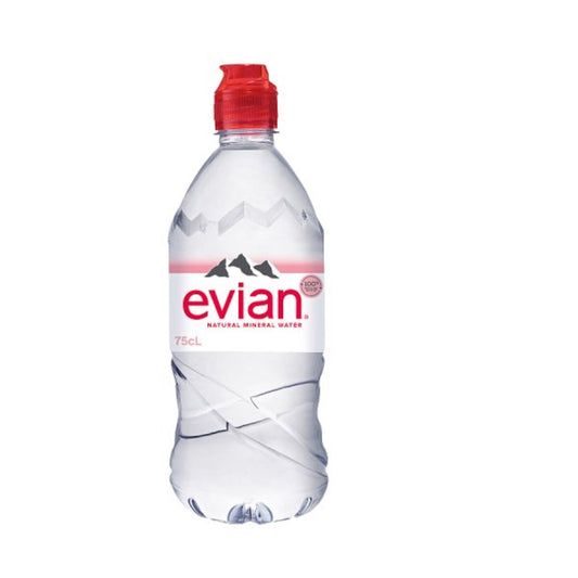 Evian 12 x 75cl Sportscap pet