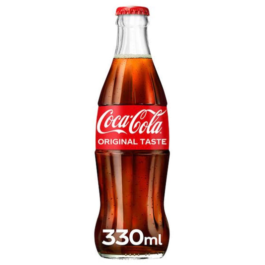 Coke Cola Icon Glass Bottles 24 x 330ml NRB