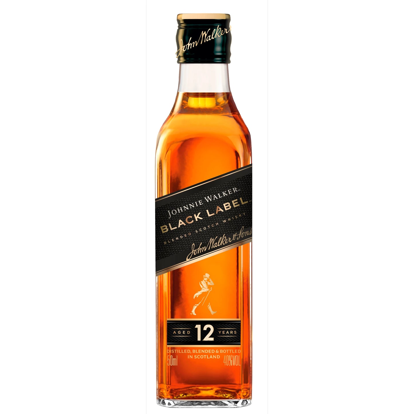 Johnnie Walker Black Label 12 Year Whisky 5cl Miniature