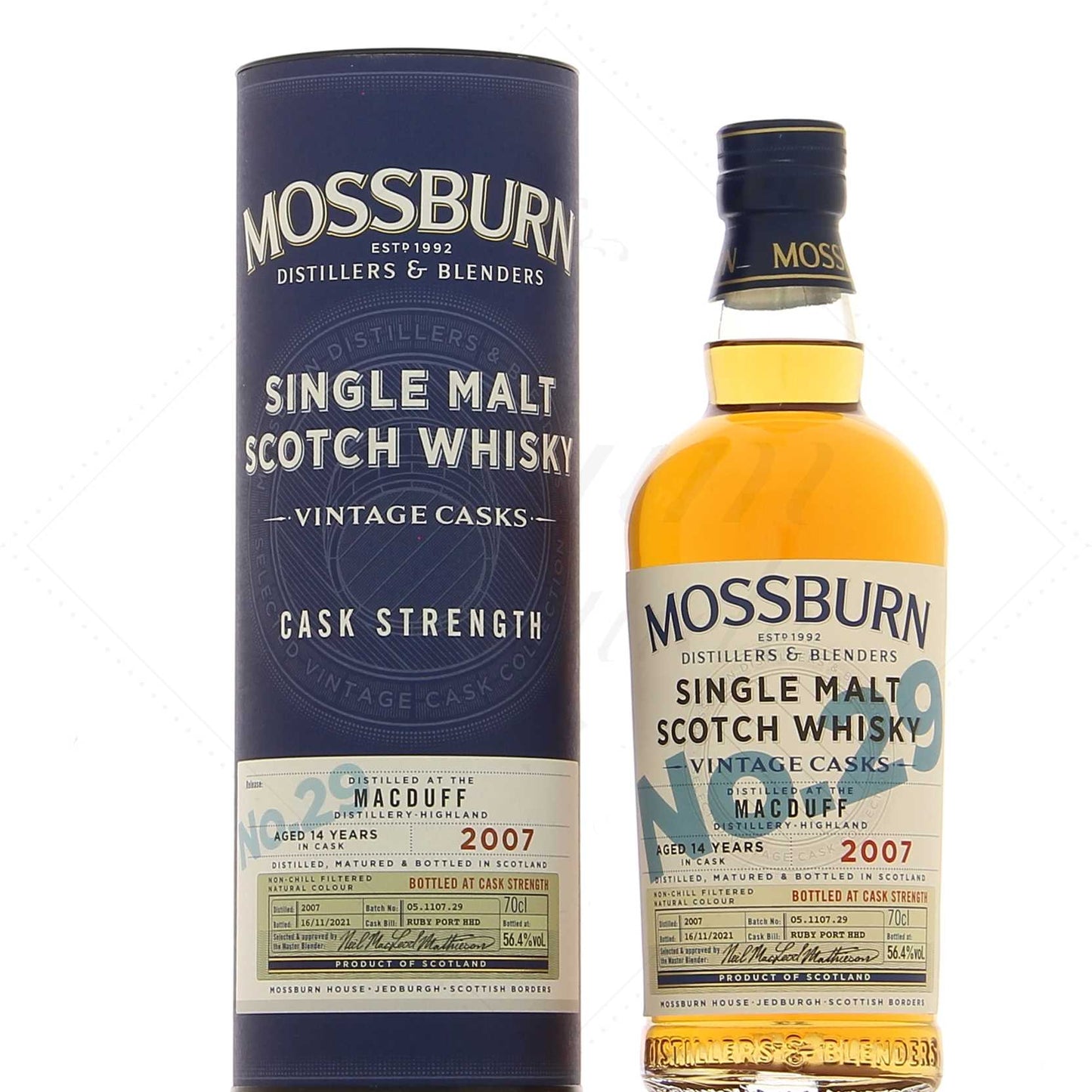 Mossburn No29 Macduff 2007 14 Year Whisky 70cl