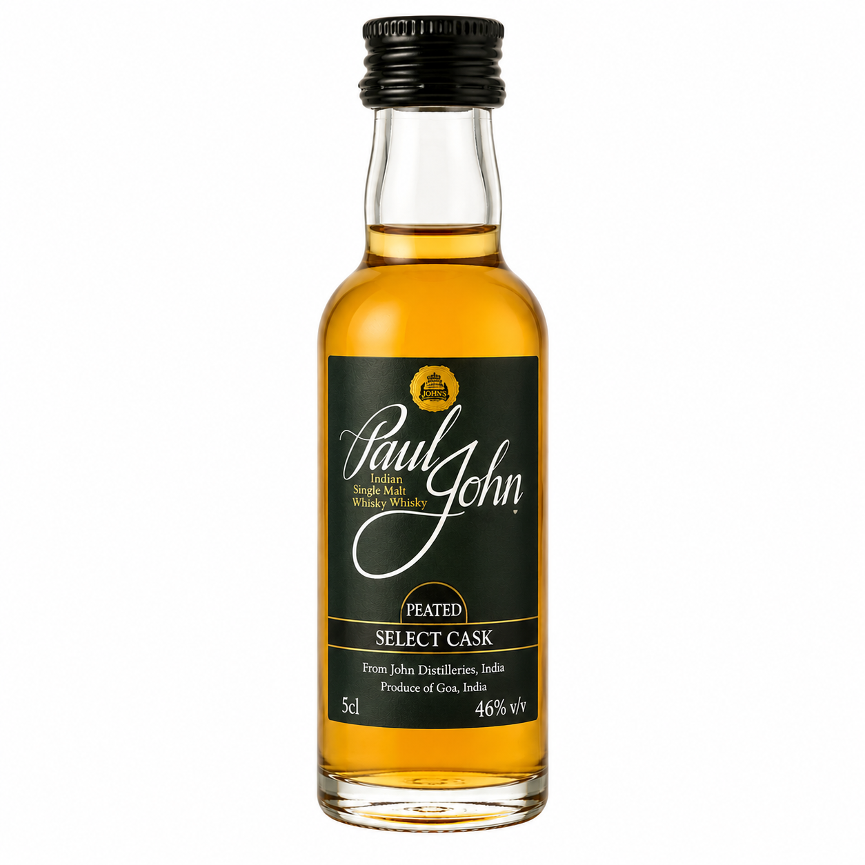 Paul John Peated Select Cask Whisky 5cl Miniature