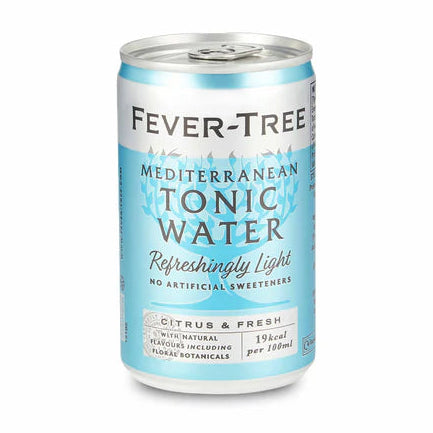 Fever Tree Light - Mediterranean Tonic Water Cans 3 x 8 x 150ml