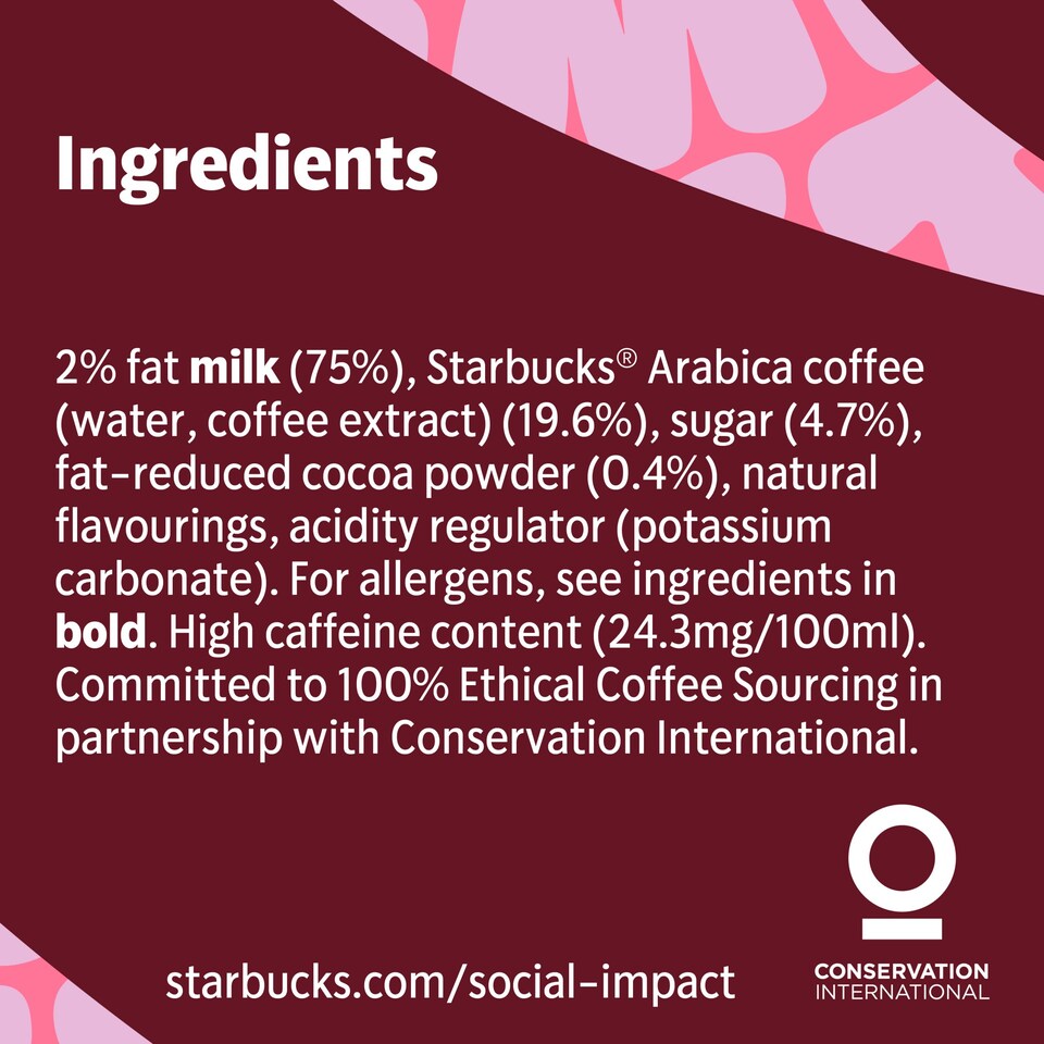 Starbucks Frapp Choc & Marshmallow Glass 8 X 250ml