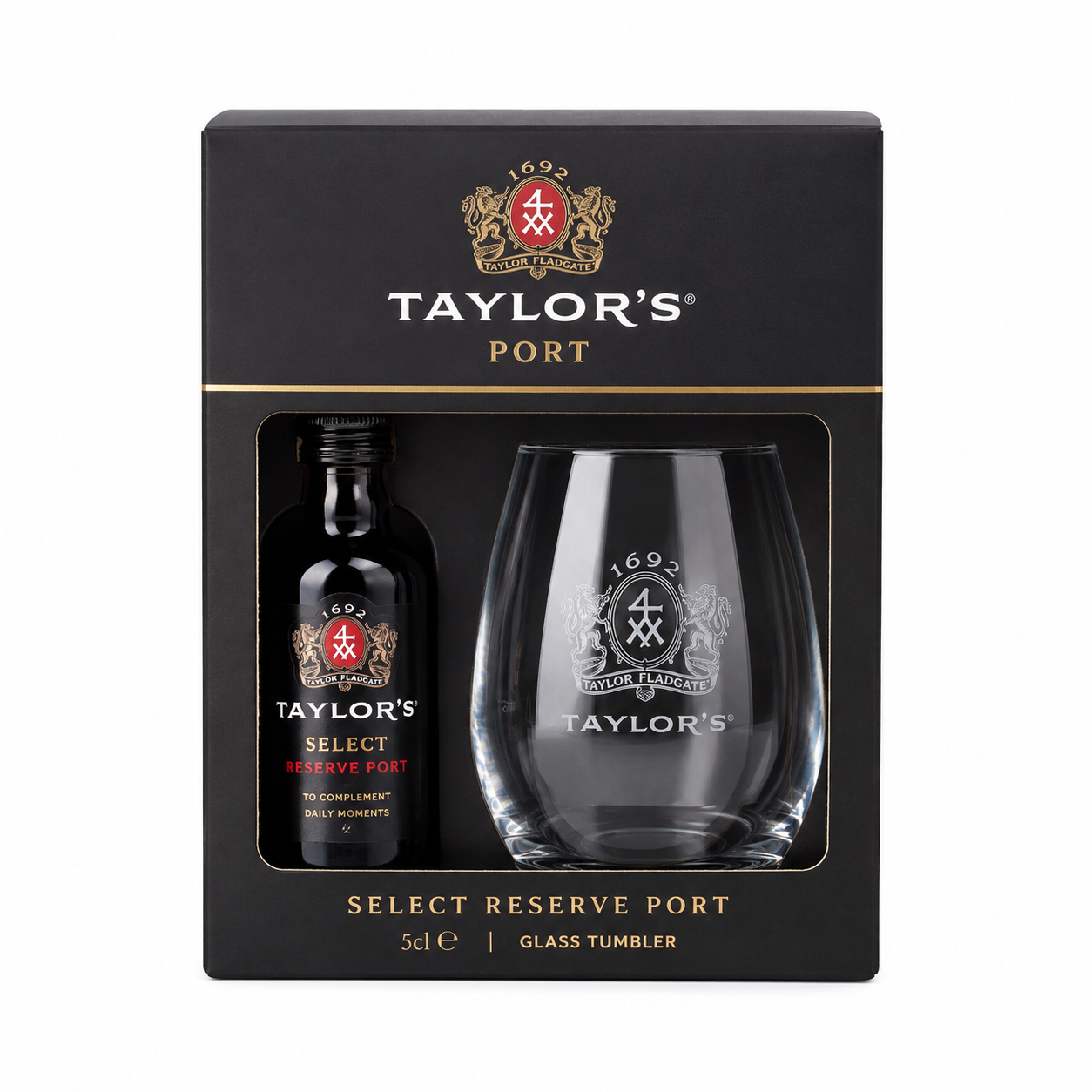 Taylors Select Reserve Port 5cl & Glass Tumbler Gift Pack