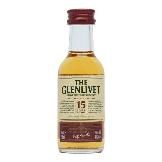 The Glenlivet 15 Year Old French Oak Reserve Malt Whisky 5cl Miniature