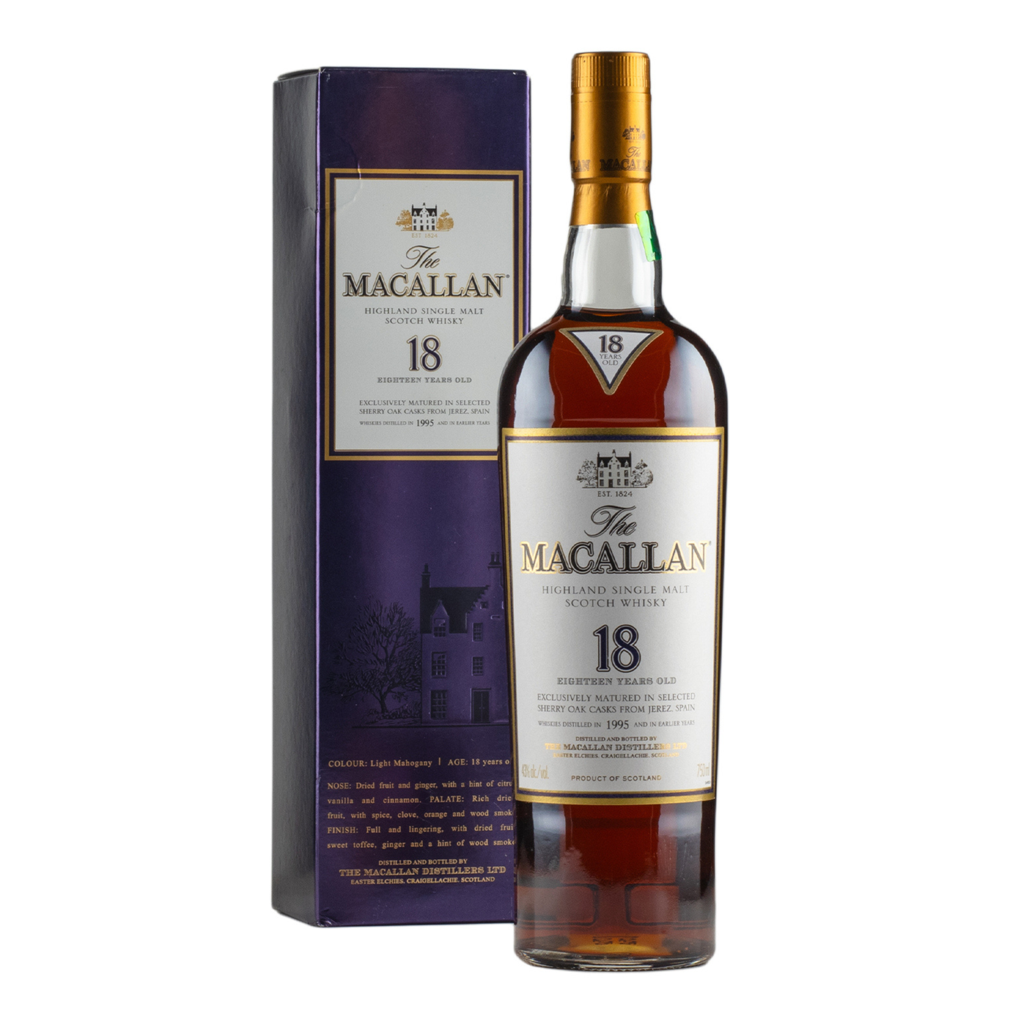 The Macallan 18 Year 1995 Sherry Oak Whisky 70cl